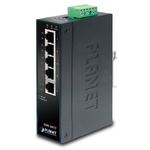 Planet Industrial 5-Port (5x 100Mbps RJ45) Switch, (-40~75C) unmanaged PLT-ISW-501T