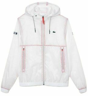 Muška teniska jakna Lacoste Tennis x Novak Djokovic Zip Jacket - white