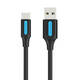 Kabel za punjenje USB-A 2.0 na USB-C Vention COKBC 0,25m (crni)
