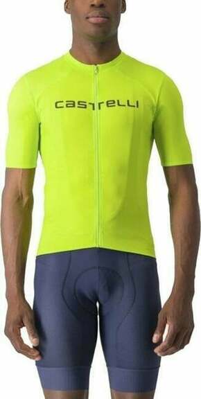 Castelli Prologo Lite Jersey Dres Electric Lime/Deep Green M