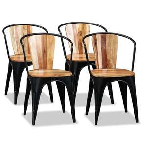 Blagovaonske stolice od masivnog bagremovog drva 4 kom