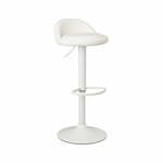 Bijele barske stolice u setu podesive visine 2 kom od umjetne kože (visine sjedala 72 cm) – Casa Selección