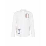 Košulja La Martina za muškarce, boja: bijela, regular, s talijanskim ovratnikom - bijela. Košulja iz kolekcije La Martina izrađena od tkanine s aplikacijom. Model izrađen od iznimno ugodnog materijala s visokim udjelom pamuka.