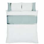 Bijela/plava posteljina za bračni krevet 200x200 cm – Catherine Lansfield