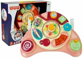 Interactive Baby Panel Toy Music Animal Pink