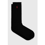 Čarape Polo Ralph Lauren za muškarce, boja: crna - crna. Visoke čarape iz kolekcije Polo Ralph Lauren. Model izrađen od elastičnog, debelog materijala.