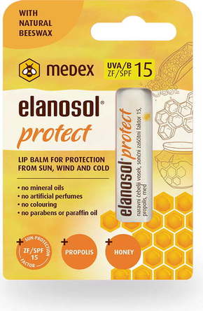 Elanosol Protect balzam za usne sa SPF15 Medex (4