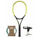 Tenis reket Wilson Minions Clash 100L V2.0 - yellow/black + naciąg + usługa serwisowa