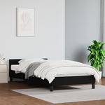 Okvir za krevet s uzglavljem crni 80 x 200 cm od umjetne kože