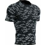 Compressport Training SS Tshirt M Camo Premium Black Camo L Majica za trčanje s kratkim rukavom
