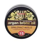 Vivaco Sun Argan Bronz Oil Glitter Effect Tanning Butter SPF15 maslac za sunčanje s arganovim uljem i sjajem 200 ml