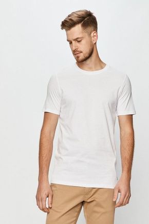 Jack &amp; Jones - Majica (2-pack) - bijela. Lagana Majica iz kolekcije Jack &amp; Jones. Model izrađen od tanke