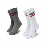 Set od 2 para unisex visokih čarapa Levi's® 37157-0151 White/Grey