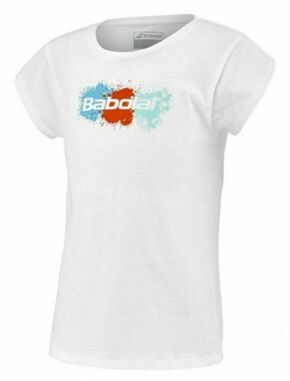 Majica kratkih rukava za djevojčice Babolat Exercise Cotton Tee Girl - white