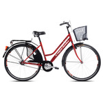 Capriolo Amsterdam Lady gradski (trekking) bicikl, bež/crveni/krem/sivi