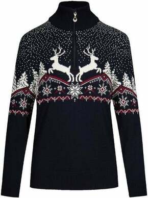 Dale of Norway Dale Christmas Womens Navy/Off White/Redrose S Džemper