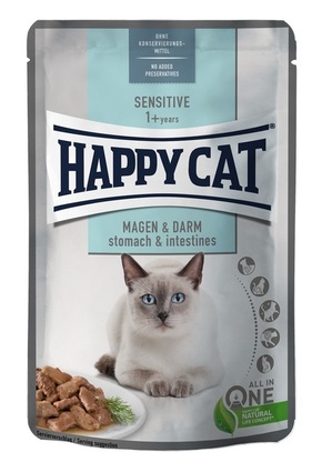 Happy Cat Sensitive Stomach &amp; Intestines mokra hrana 6 x 85 g