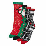 Set od 4 para ženskih viskokih čarapa Vero Moda 10274060 Black 4304839