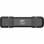 SILICON POWER 500GB DS72 USB 3.1 + USB 3.1 Type C Crno SP500GBUC3S72V1K