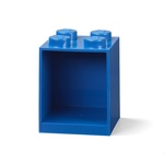 Dječja plava zidna polica LEGO® Brick 4