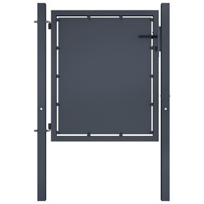 vidaXL Vrtna vrata čelična 100 x 100 cm antracit