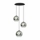 NOWODVORSKI 7607 | Globe-Plus Nowodvorski visilice svjetiljka kuglasta 3x E27 crno, krom, opal