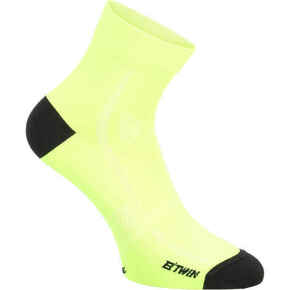 Biciklističke čarape Roadr 500 žute fluorescentne