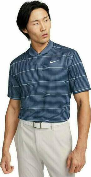 Nike Dri-Fit Victory+ Mens Polo Midnight Navy/Diffused Blue/White M