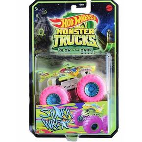 Hot Wheels: Monster Trucks Shark Wreak vozilo koje svijetli u mraku - Mattel