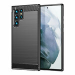 Carbon Case maskica za Samsung Galaxy S23 Ultra: crna