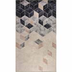 Tamnoplavo-krem perivi tepih 180x120 cm - Vitaus
