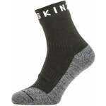 Sealskinz Waterproof Warm Weather Soft Touch Ankle Length Sock Black/Grey Marl/White L Biciklistički čarape