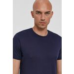 Majica kratkih rukava Sisley za muškarce, boja: tamno plava - mornarsko plava. Majica iz kolekcije Sisley. Model izrađen od lagano elastične pletenine.