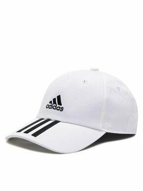 Šilterica adidas Baseball 3-Stripes Twill Cap FQ5411 White/Black/Black