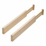 Set od 2 pregrade za ladice od drva paulovnije iDesign Eco, visina 6,4 cm