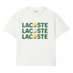 Majica za dječake Lacoste Kids Relaxed Fit Cotton Tennis Ball T-Shirt - white