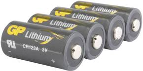 GP Batteries CR123A fotobaterije cr-123a litijev 1400 mAh 3 V 4 St.