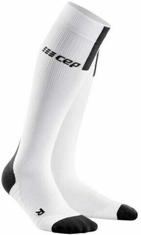 CEP WP40BX Compression Tall Socks 3.0 White-Dark Grey II Čarape za trčanje