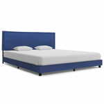 vidaXL Okvir za krevet od tkanine plavi 160 x 200 cm