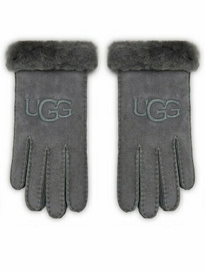 Ženske rukavice Ugg W Sheepskin Embroider Glove 20931 Metal