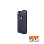 Iphone XS Max plava premium carbon maska