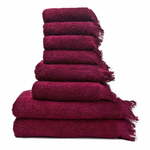 Set od 6 crvenih manjih i 6 većihi 2 ručnika od 100% pamuka Bonami Selection