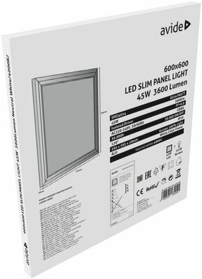 Avide panel LED 600x600x12mm 45W