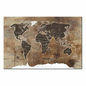 Karta svijeta Bimago Wooden Mosaic