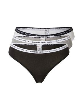 Tommy Hilfiger Underwear Tanga gaćice crna / bijela / siva