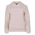 Ženski sportski pulover Björn Borg BB Logo Hood W - whitecap gray
