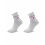 Set od 2 para ženskih visokih čarapa Converse E1027W Bijela