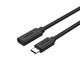 Unitek C14086bk USB kabel 0,5 M USB 3,2 GEN 2 (3,1 GEN 2) USB C Black