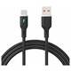 Akyga USB kabel USB-A utikač, USB-C® utikač 1 m crna AK-USB-62