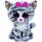 Plush toy TY Beanie Boos Kiki - gray cat, 15 cm